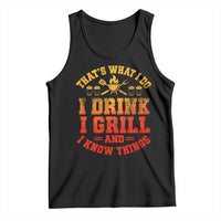 I Drink I Grill Tank Top Funny Bbq Grilling Barbecue Beer Lovers