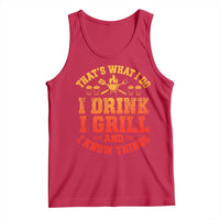 I Drink I Grill Tank Top Funny Bbq Grilling Barbecue Beer Lovers