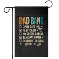 Funny Dad Garden Flag Retro Dad Bank Fathers Day
