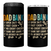 Funny Dad 4 in 1 Can Cooler Tumbler Retro Dad Bank Fathers Day