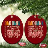 Funny Dad Ceramic Ornament Retro Dad Bank Fathers Day