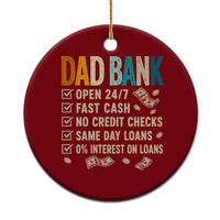 Funny Dad Ceramic Ornament Retro Dad Bank Fathers Day