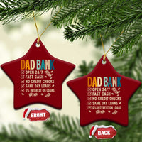 Funny Dad Ceramic Ornament Retro Dad Bank Fathers Day