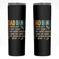 Funny Dad Skinny Tumbler Retro Dad Bank Fathers Day