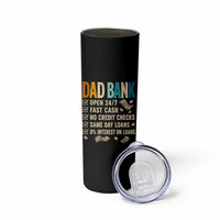 Funny Dad Skinny Tumbler Retro Dad Bank Fathers Day