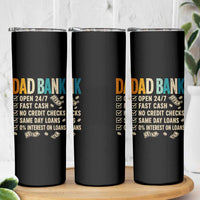 Funny Dad Skinny Tumbler Retro Dad Bank Fathers Day