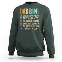 Funny Dad Sweatshirt Retro Dad Bank Fathers Day