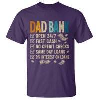 Funny Dad T Shirt Retro Dad Bank Fathers Day