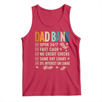 Funny Dad Tank Top Retro Dad Bank Fathers Day
