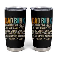 Funny Dad Tumbler Cup Retro Dad Bank Fathers Day