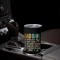 Funny Dad Tumbler Cup Retro Dad Bank Fathers Day