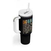 Funny Dad Tumbler With Handle Retro Dad Bank Fathers Day