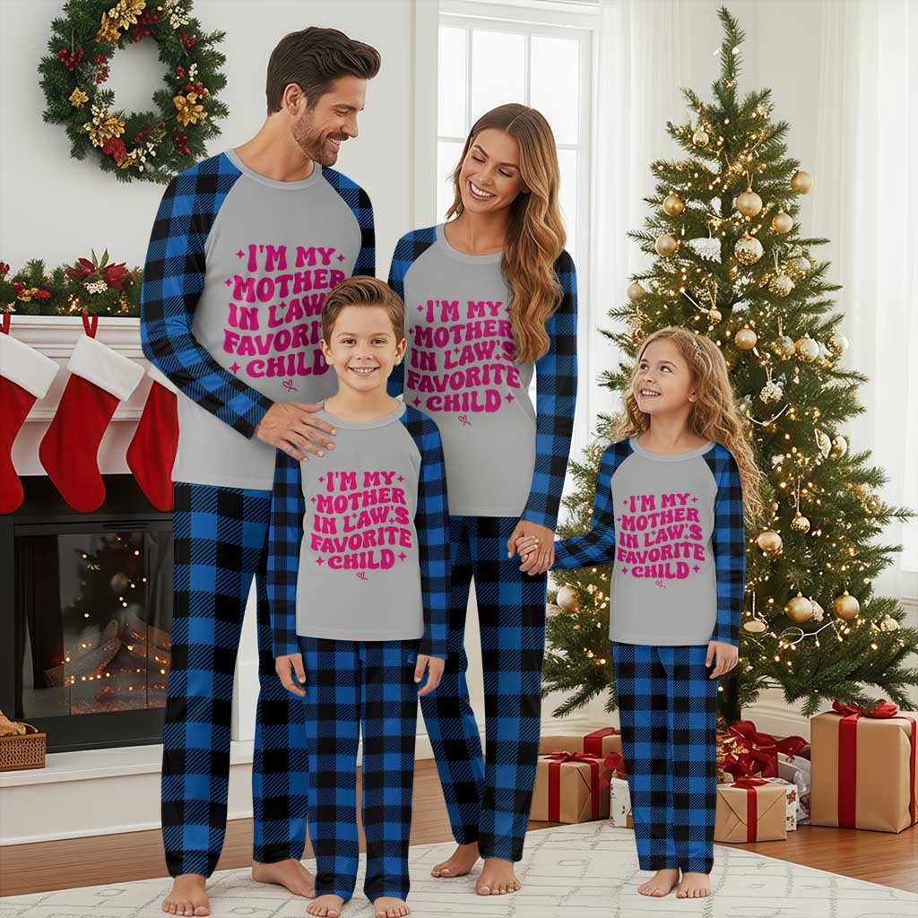 Im My Mother in Laws Favorite Child Plaid Pajama Set Funny Daughter-in-Law Gifts