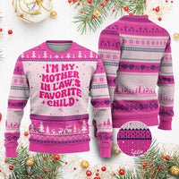 Im My Mother in Laws Favorite Child Ugly Christmas Sweater Funny Daughter-in-Law Gifts