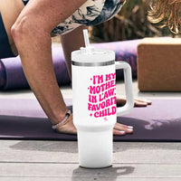 Im My Mother in Laws Favorite Child Tumbler With Handle Funny Daughter-in-Law Gifts