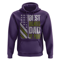 Best Bonus Dad By Par Hoodie Step Dad Golf American Flag Fathers Day Gift For Golfers
