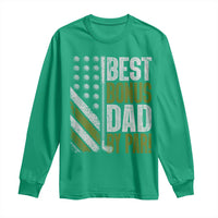 Best Bonus Dad By Par Long Sleeve Shirt Step Dad Golf American Flag Fathers Day Gift For Golfers
