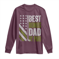 Best Bonus Dad By Par Long Sleeve Shirt Step Dad Golf American Flag Fathers Day Gift For Golfers