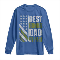 Best Bonus Dad By Par Long Sleeve Shirt Step Dad Golf American Flag Fathers Day Gift For Golfers