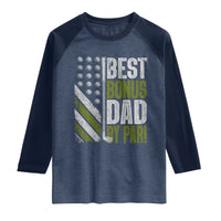 Best Bonus Dad By Par Raglan Shirt Step Dad Golf American Flag Fathers Day Gift For Golfers