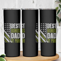 Best Bonus Dad By Par Skinny Tumbler Step Dad Golf American Flag Fathers Day Gift For Golfers