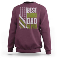 Best Bonus Dad By Par Sweatshirt Step Dad Golf American Flag Fathers Day Gift For Golfers