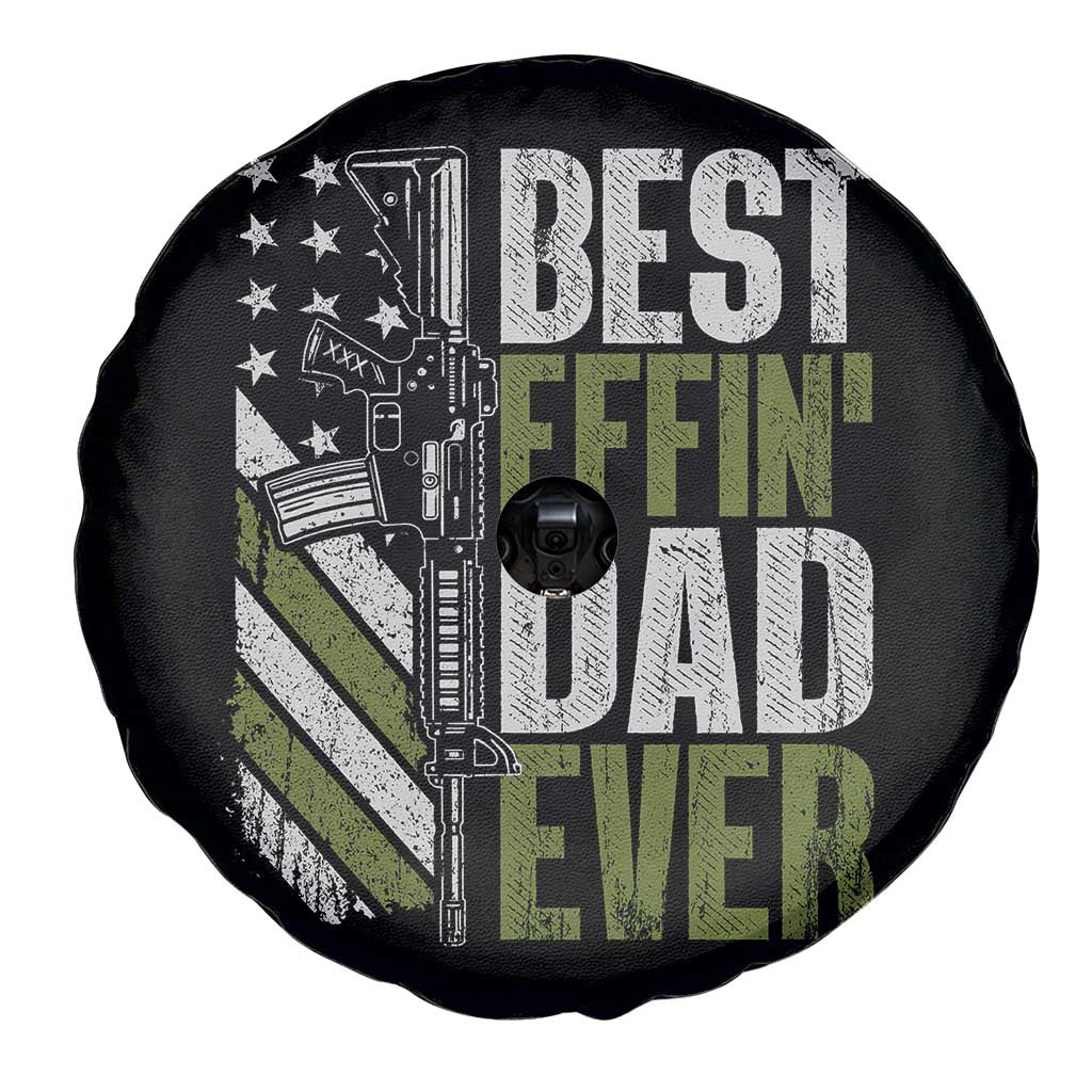 Best Effin Dad Ever Spare Tire Cover Fathers Day Daddy Gun American Flag TS10