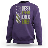 Best Effin Dad Ever Sweatshirt Fathers Day Daddy Gun American Flag TS10