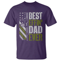 Best Effin Dad Ever T Shirt Fathers Day Daddy Gun American Flag TS10