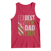 Best Effin Dad Ever Tank Top Fathers Day Daddy Gun American Flag TS10