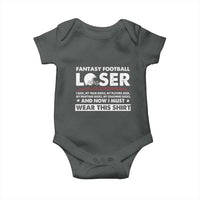 I Suck at Fantasy Football Baby Onesie Funny Loser Commissioner Draft Party Commish FFL - Wonder Print Shop