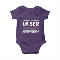 I Suck at Fantasy Football Baby Onesie Funny Loser Commissioner Draft Party Commish FFL - Wonder Print Shop