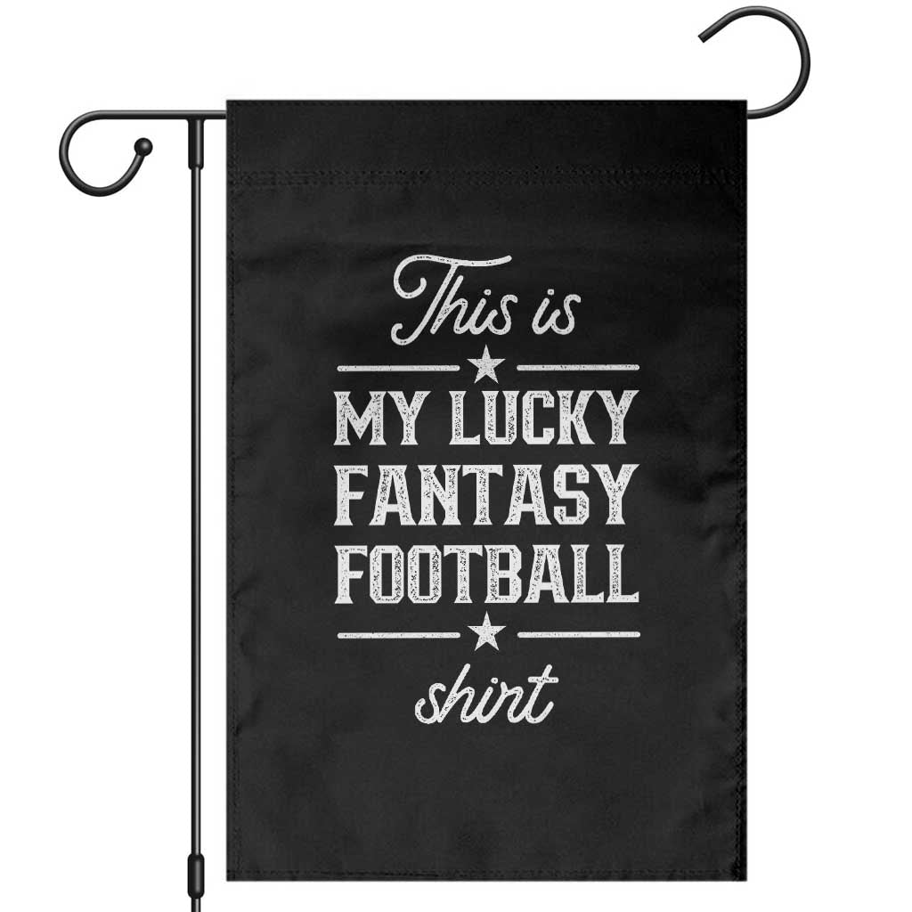 Lucky Fantasy Football Garden Flag Commissioner Draft Party Commish FFL - Wonder Print Shop
