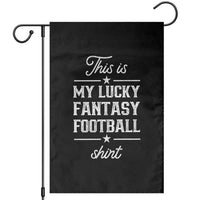 Lucky Fantasy Football Garden Flag Commissioner Draft Party Commish FFL - Wonder Print Shop