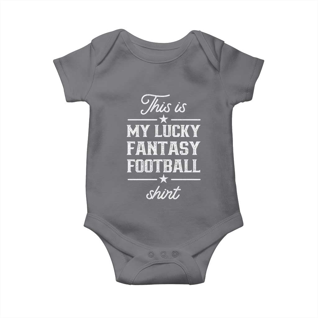 Lucky Fantasy Football Baby Onesie Commissioner Draft Party Commish FFL - Wonder Print Shop