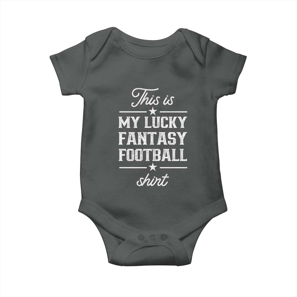 Lucky Fantasy Football Baby Onesie Commissioner Draft Party Commish FFL - Wonder Print Shop