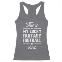 Lucky Fantasy Football Racerback Tank Top Commissioner Draft Party Commish FFL - Wonder Print Shop