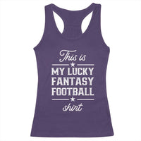 Lucky Fantasy Football Racerback Tank Top Commissioner Draft Party Commish FFL - Wonder Print Shop