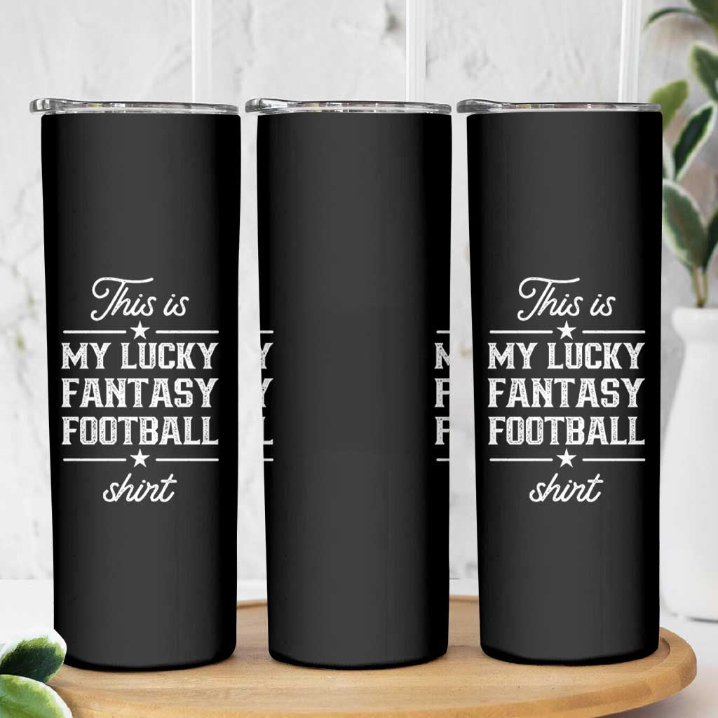 Lucky Fantasy Football Skinny Tumbler Commissioner Draft Party Commish FFL - Wonder Print Shop
