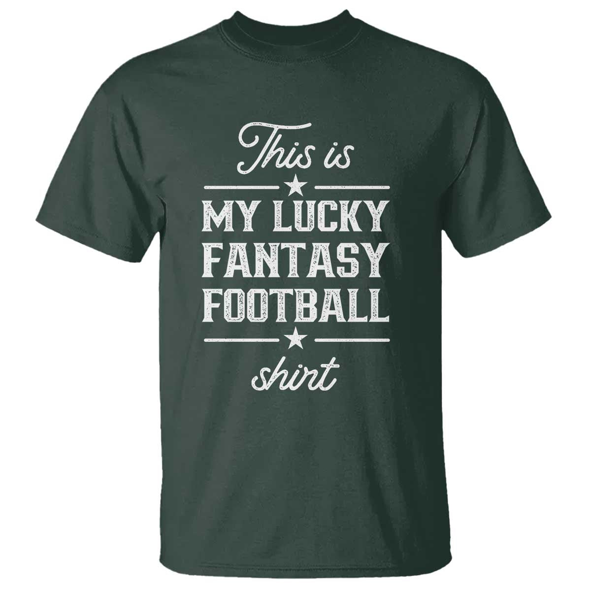 Lucky Fantasy Football T Shirt Commissioner Draft Party Commish FFL - Wonder Print Shop