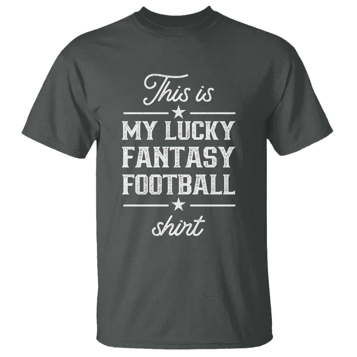 Lucky Fantasy Football T Shirt Commissioner Draft Party Commish FFL - Wonder Print Shop