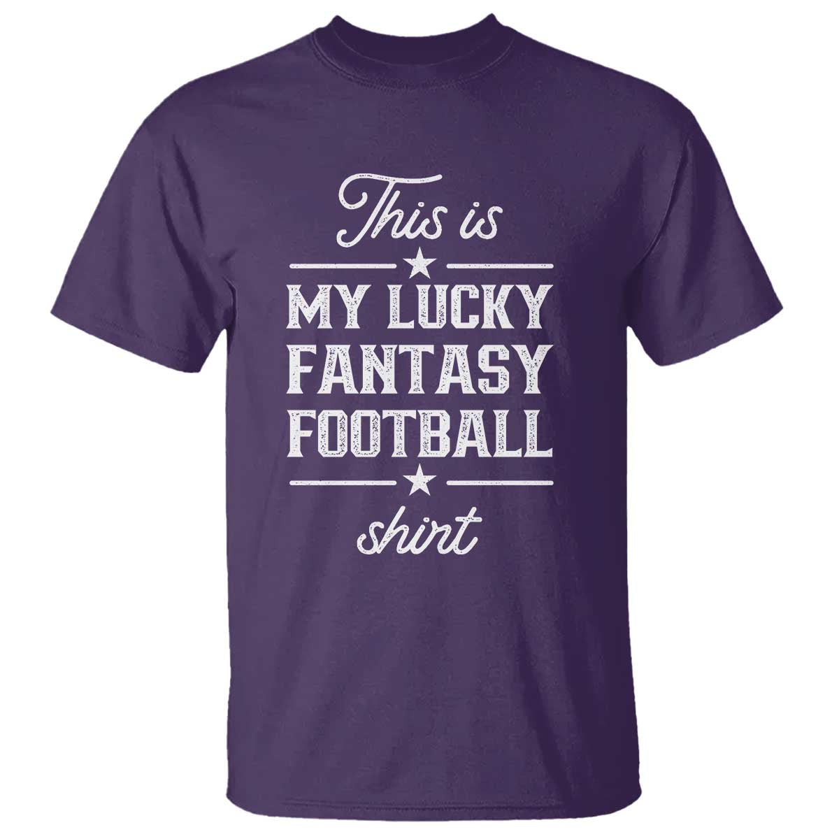 Lucky Fantasy Football T Shirt Commissioner Draft Party Commish FFL - Wonder Print Shop