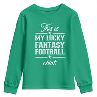Lucky Fantasy Football Youth Sweatshirt Commissioner Draft Party Commish FFL - Wonder Print Shop