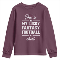 Lucky Fantasy Football Youth Sweatshirt Commissioner Draft Party Commish FFL - Wonder Print Shop