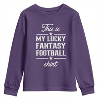 Lucky Fantasy Football Youth Sweatshirt Commissioner Draft Party Commish FFL - Wonder Print Shop