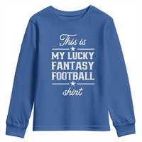 Lucky Fantasy Football Youth Sweatshirt Commissioner Draft Party Commish FFL - Wonder Print Shop