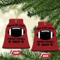 Lucky Fantasy Football Christmas Ornament Vintage Commissioner Draft Party Commish FFL - Wonder Print Shop