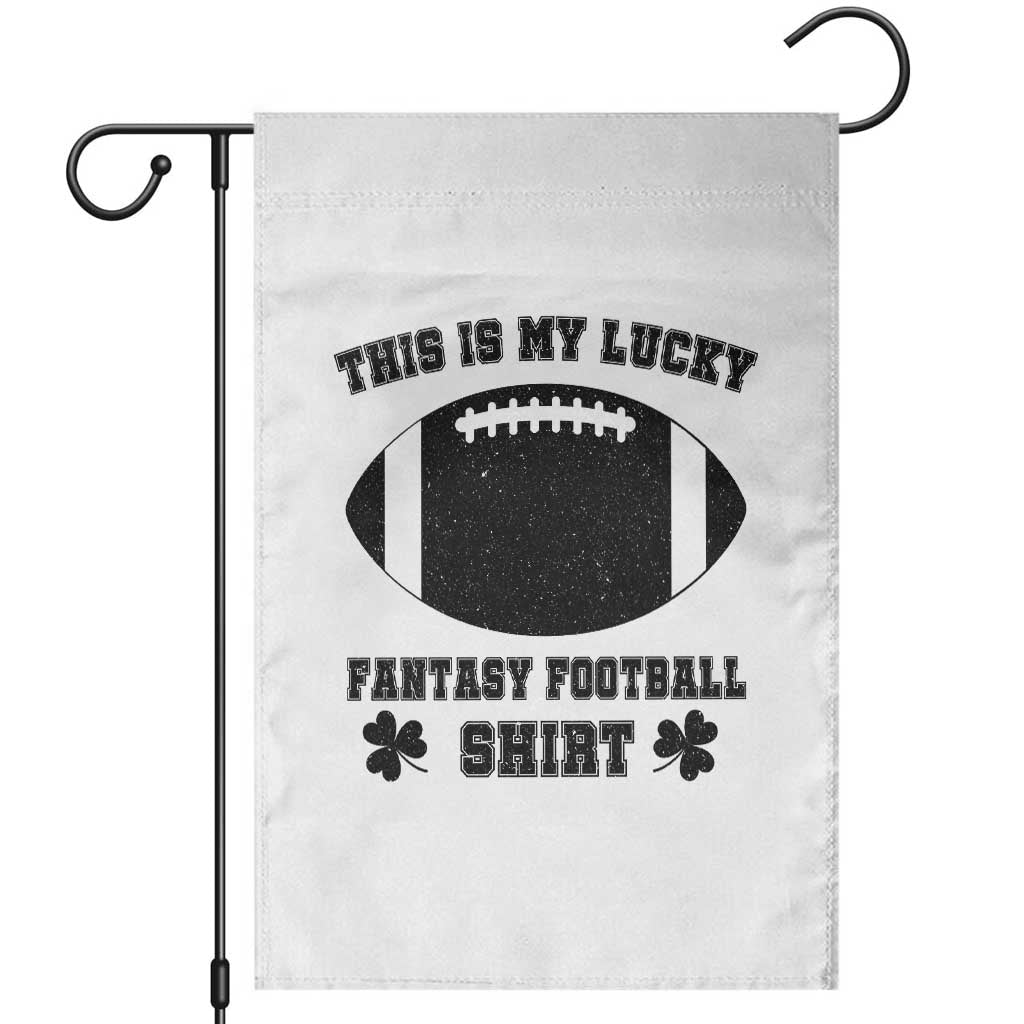 Lucky Fantasy Football Garden Flag Vintage Commissioner Draft Party Commish FFL - Wonder Print Shop