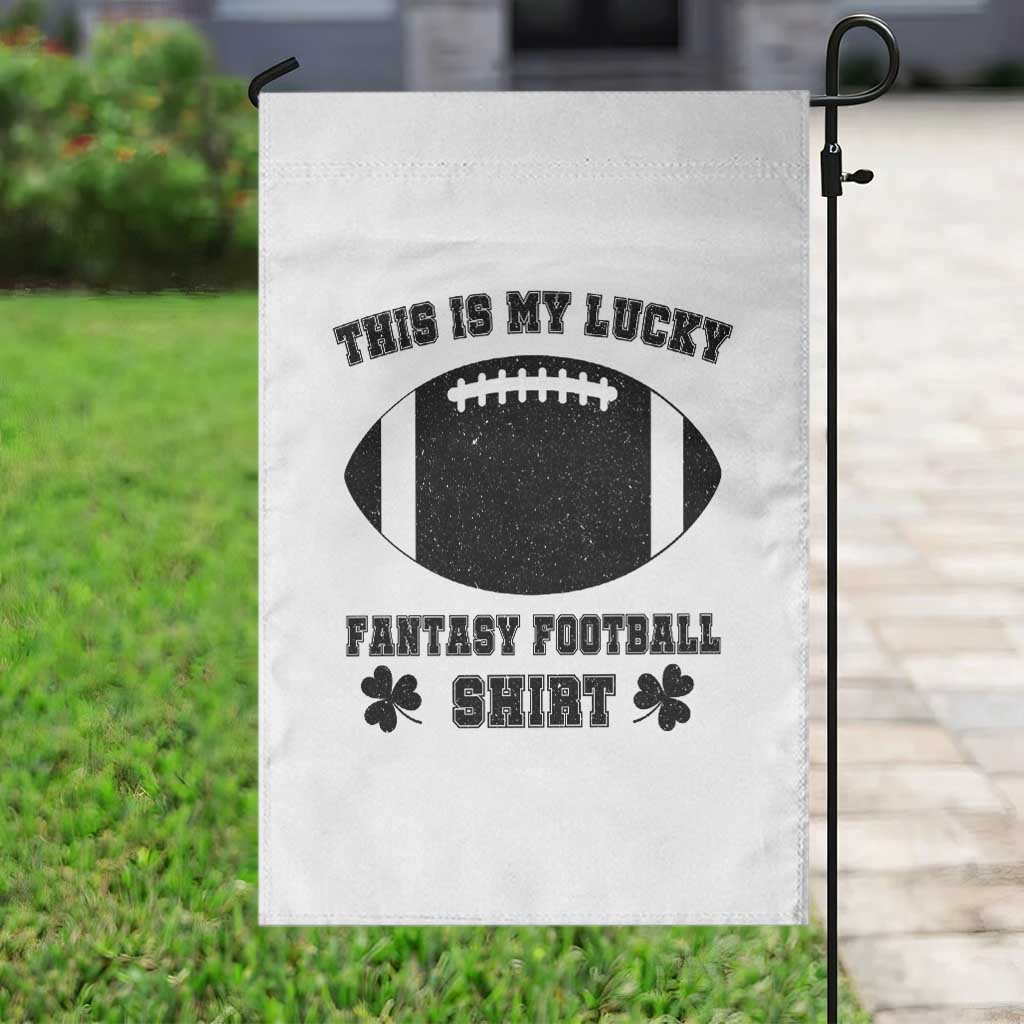 Lucky Fantasy Football Garden Flag Vintage Commissioner Draft Party Commish FFL - Wonder Print Shop
