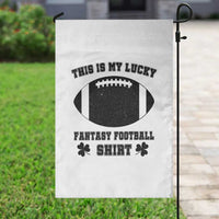 Lucky Fantasy Football Garden Flag Vintage Commissioner Draft Party Commish FFL - Wonder Print Shop